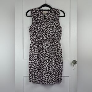 NWT Loft Outlet White and Maroon Floral Dress SP